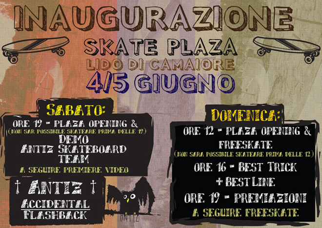 Flyer Skate Plaza Lido di Camaiore